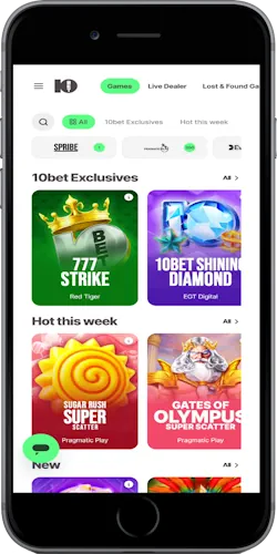 10bet Tanzania mobile application